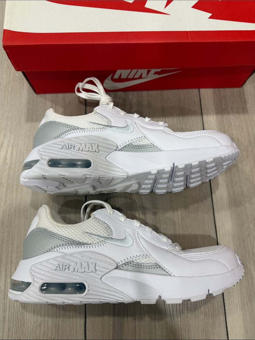 Nike White & Light Grey Air Max Sneakers